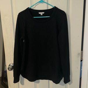 L.L.Bean Women's Signature Brushed-Back Waffle Boatneck